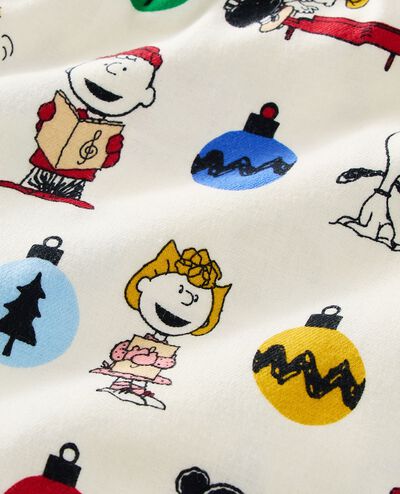 Adult Peanuts Holiday Flannel Pajama Pants in A Charlie Brown Christmas on Ecru - main