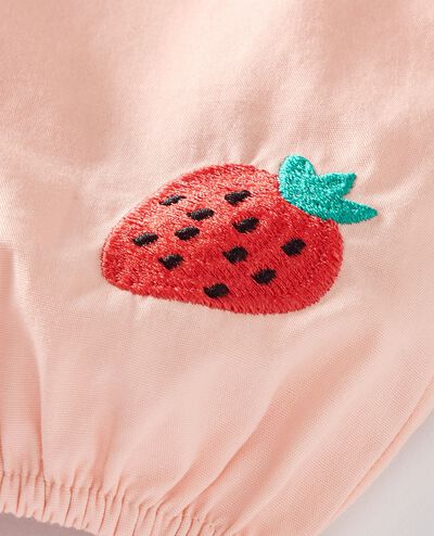 Baby Poplin Button Up Shirt & Pants Set in Pink Cream - main