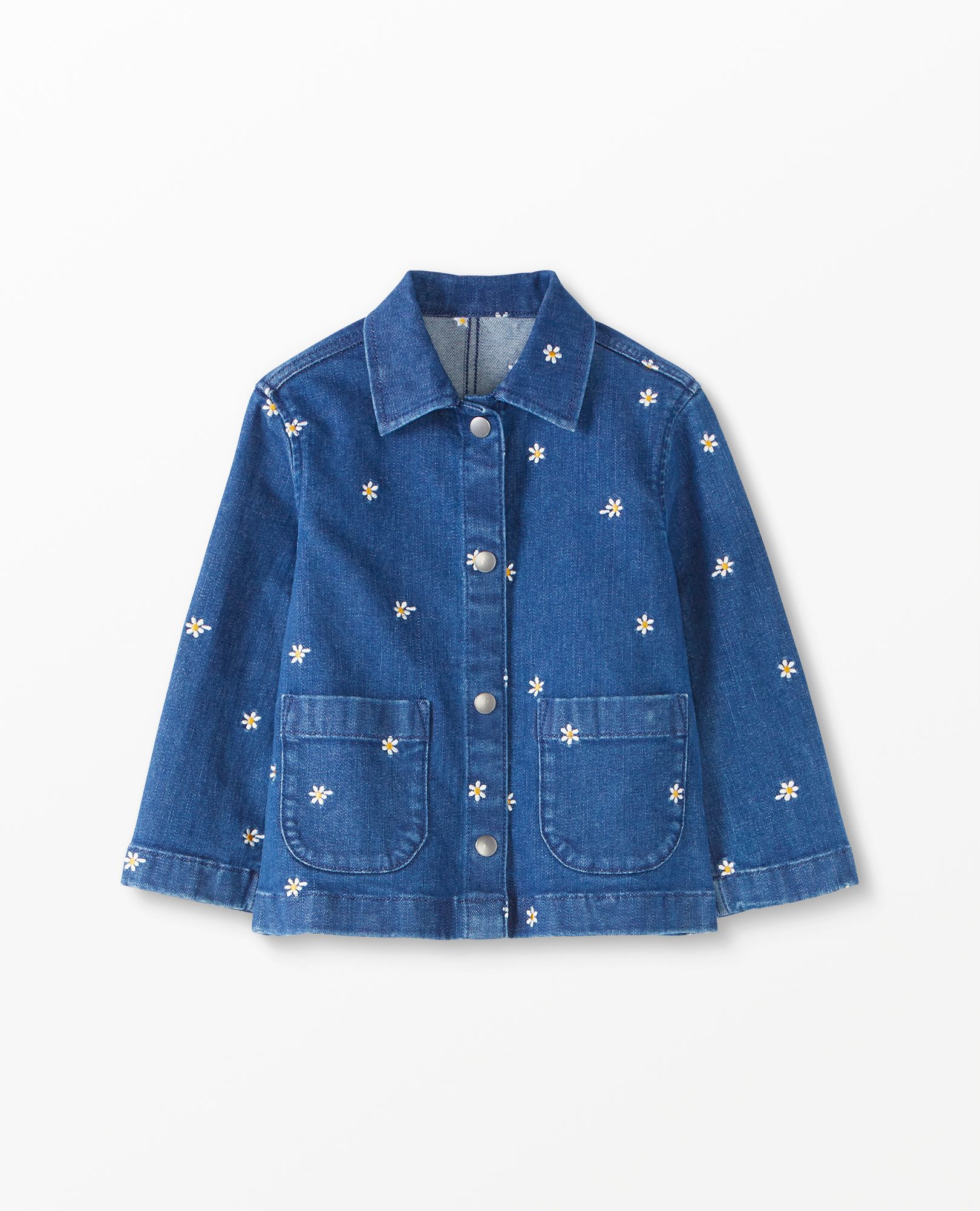 Girls embroidered top denim jacket