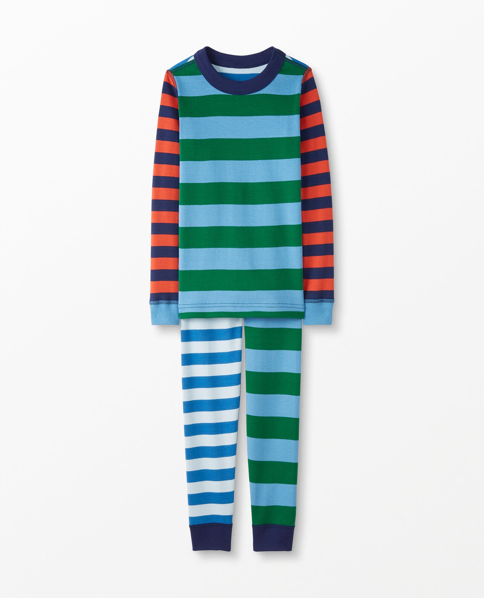 Mix It Up Long John Pajamas in Organic Cotton Hanna Andersson Hanna Me Downs
