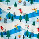 Adult Holiday Flannel Pajama Pants in Ski Slope - swatch
