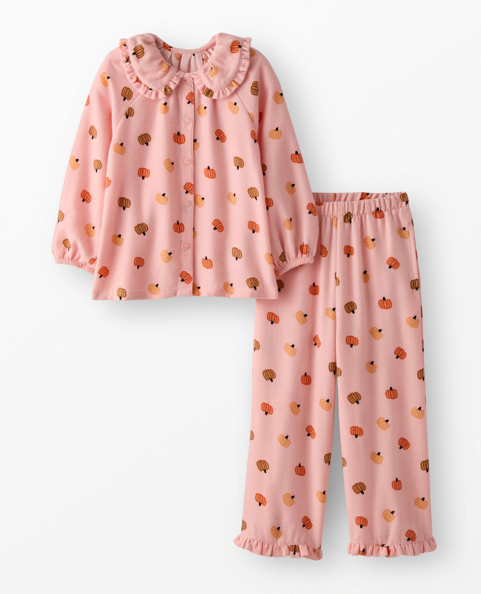 Ruffle Flannel Pajama Set - thumbnail 2