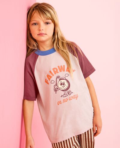 Raglan Sleeve Graphic T-Shirt in Fairway or No Way - main