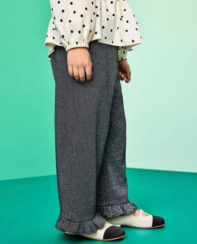Sparkle Wide Leg Pants in Black - main