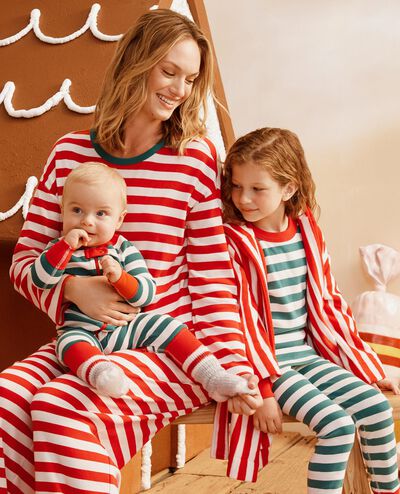 Holiday HannaJams™ Pajama Set in Fir Tree/Ecru - main