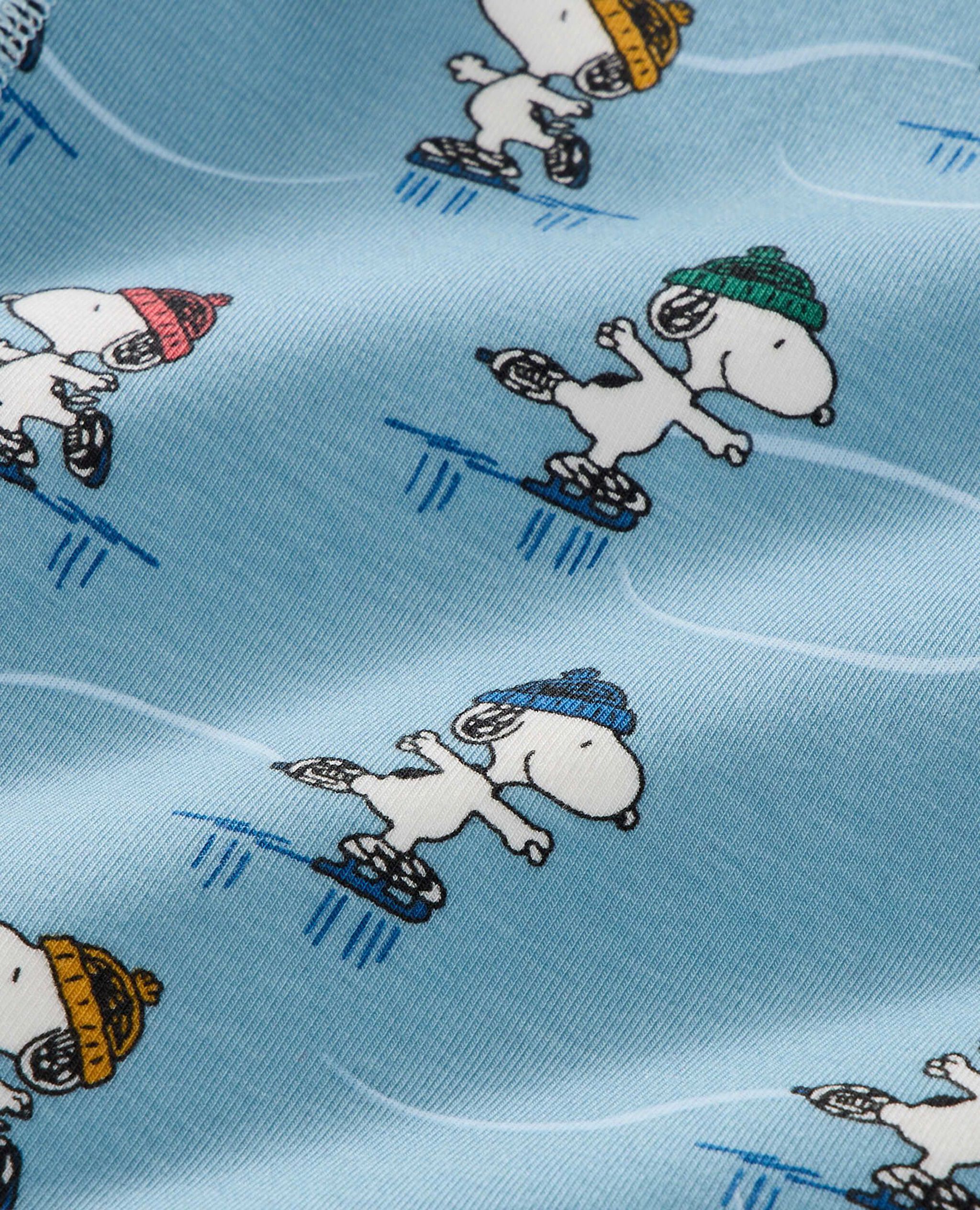 Peanuts Holiday HannaSoft™ Stretch Pajama Set in Snoopy Ice Skating Rink - main