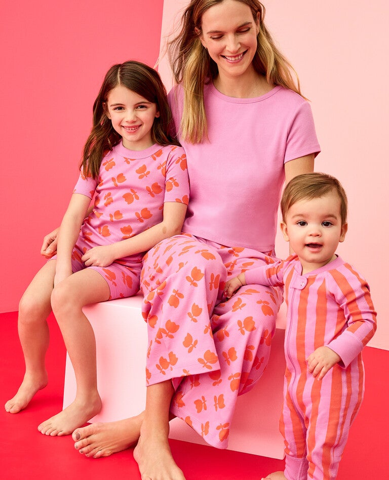 Tulips Mommy & Me Pajamas in  - main