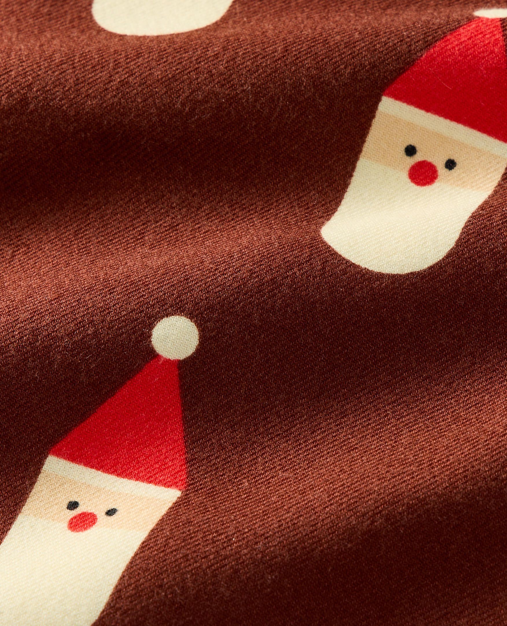 Holiday HannaJams™ Pajama Set in Scandi Santa on Cocoa Brown - main