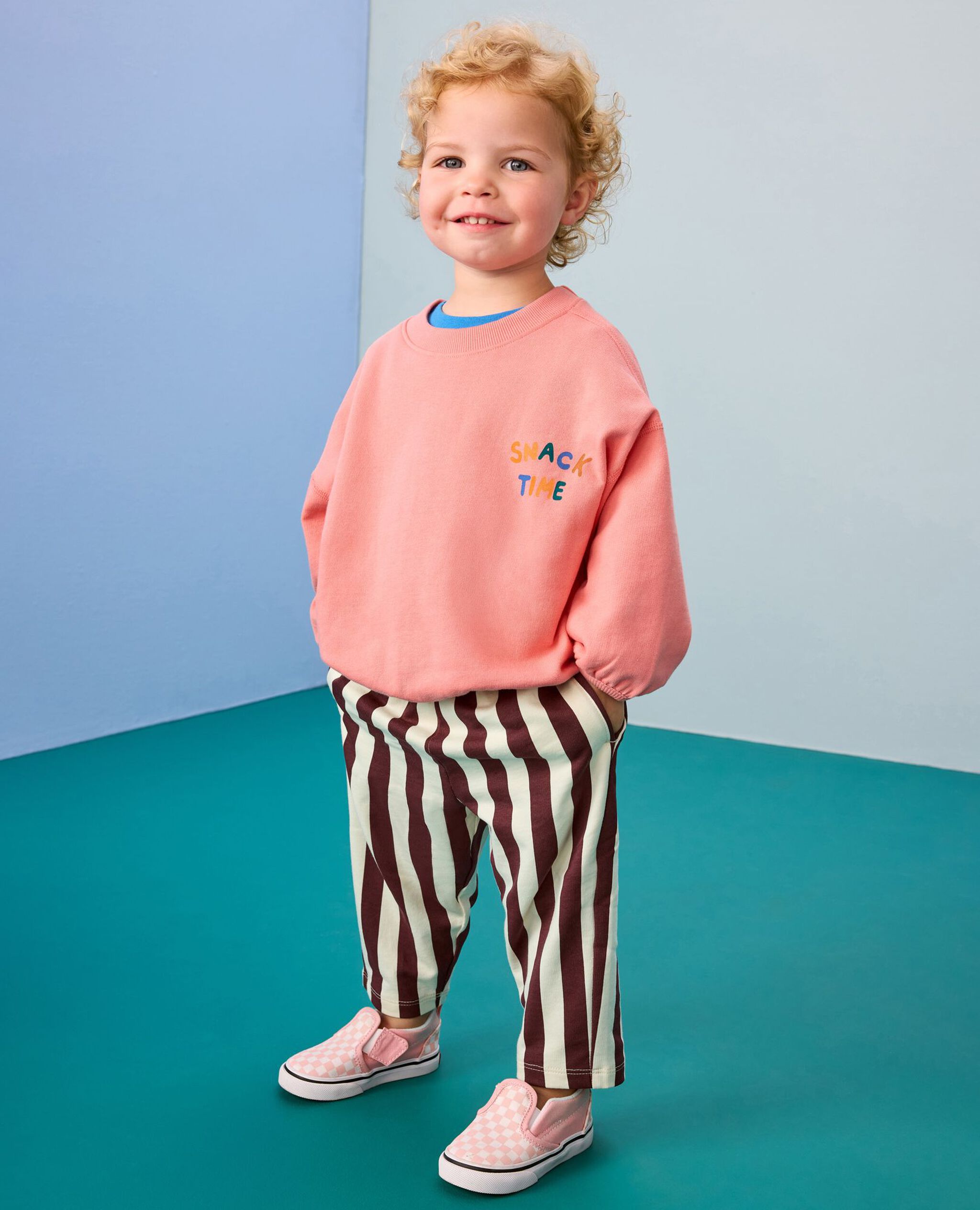 French Terry Sweatshirt in Snack Time on Pomelo - main