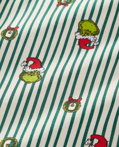Women's Dr. Seuss Grinch Long Sleeve HannaSoft™ Pajama Set in Grinch Stripes - main