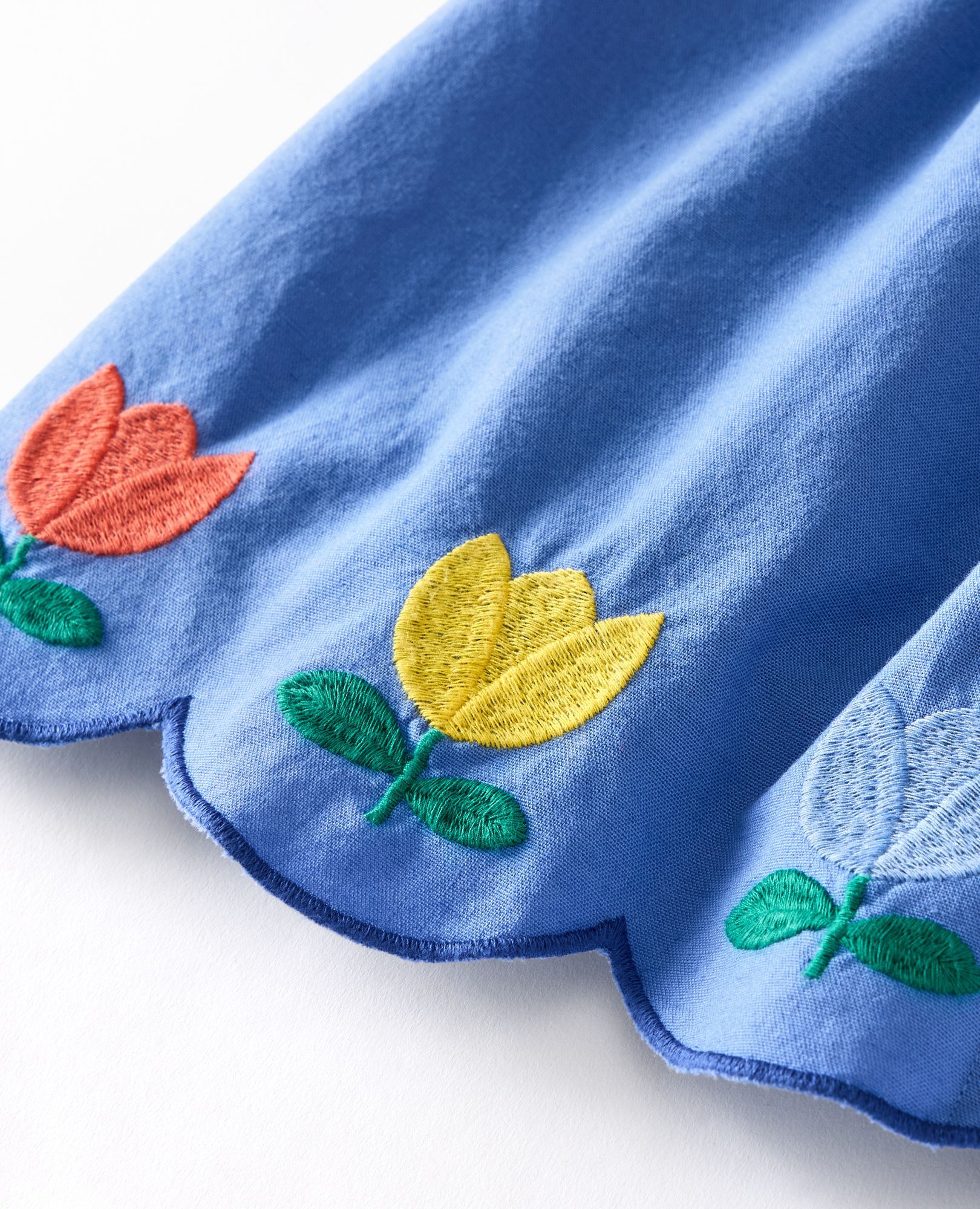 Sleeveless Linen Tulip Midi Dress with Pockets in Horizon Blue - main