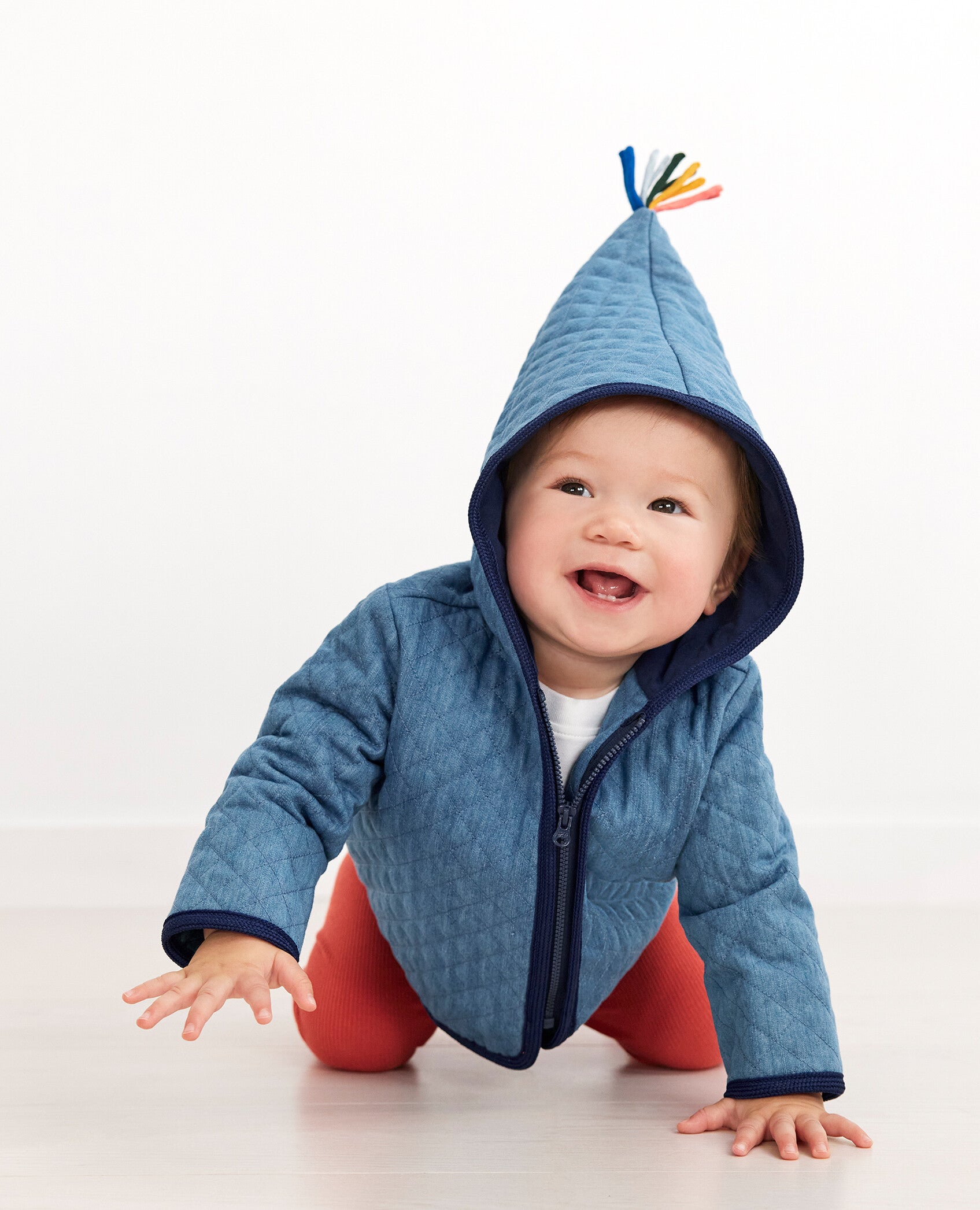 Baby Quilted Chambray Jacket Hanna Andersson