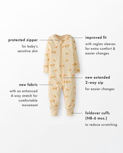 Halloween HannaSoft™ Stretch Sleeper in Perfect Pumpkins on Orange - main