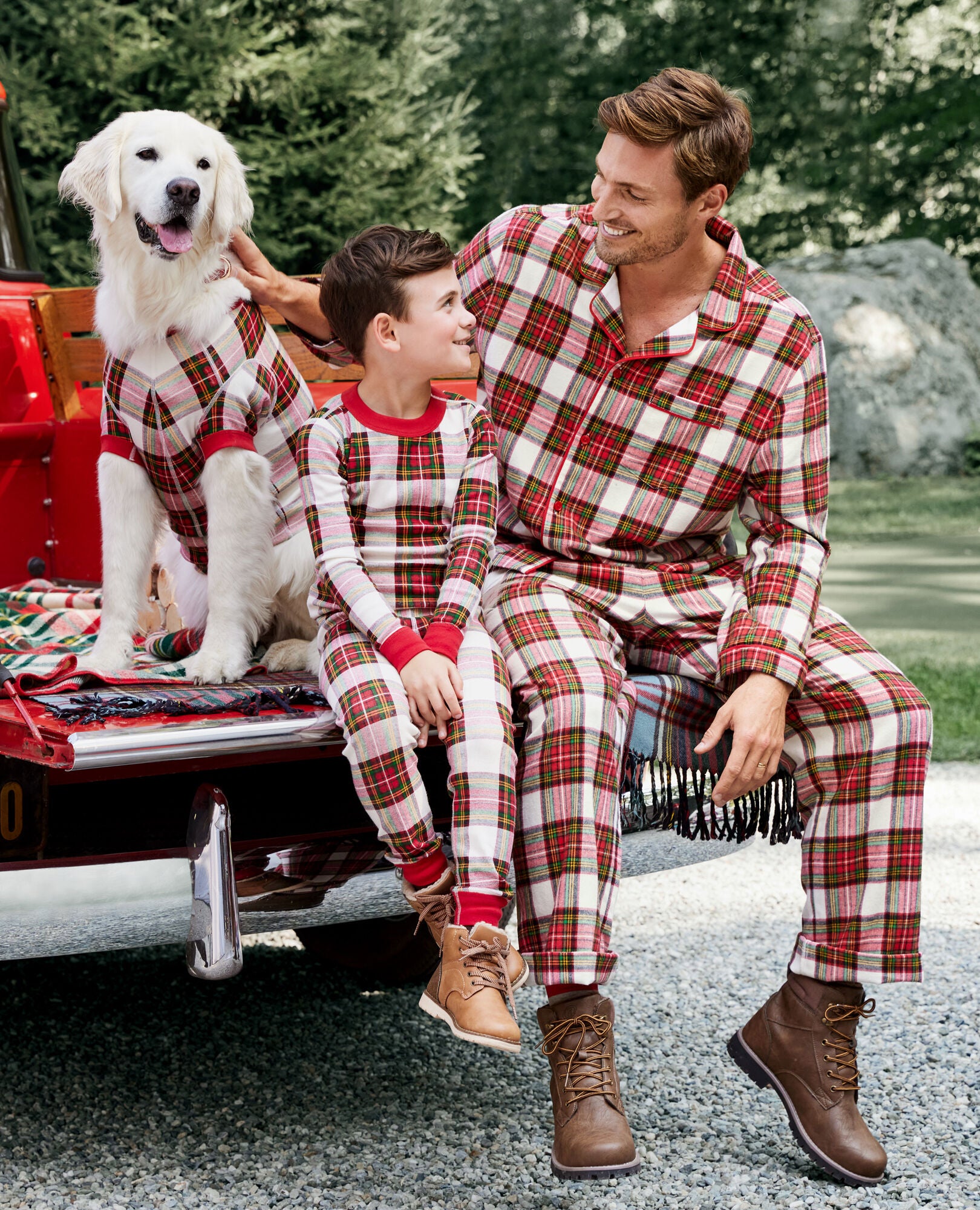 Christmas plaid pyjamas deals