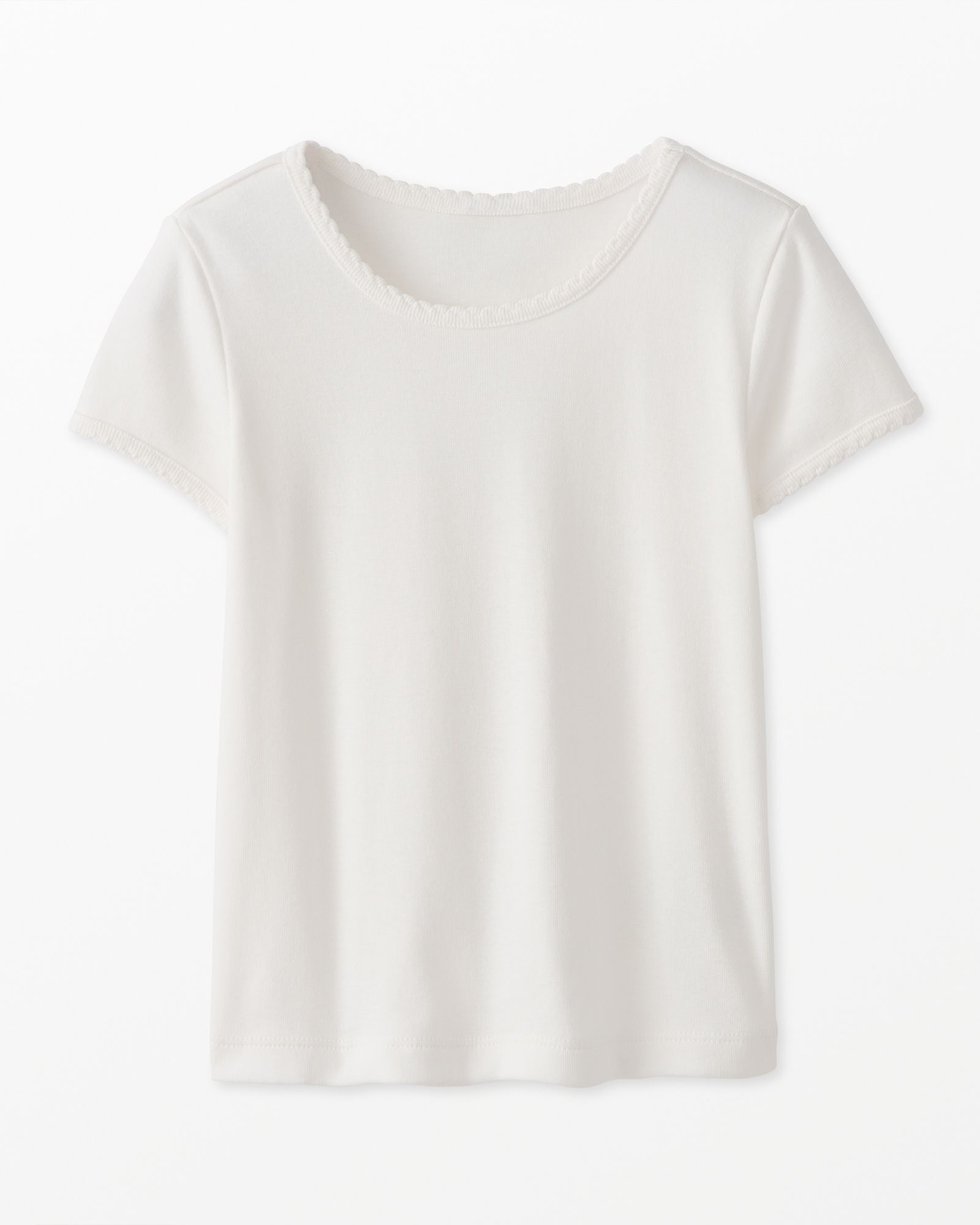 Slim Fit Ribbed T-Shirt in Hanna White - main