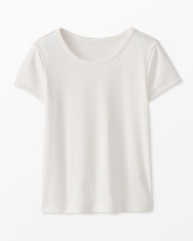 Slim Fit Ribbed T-Shirt in Hanna White - main