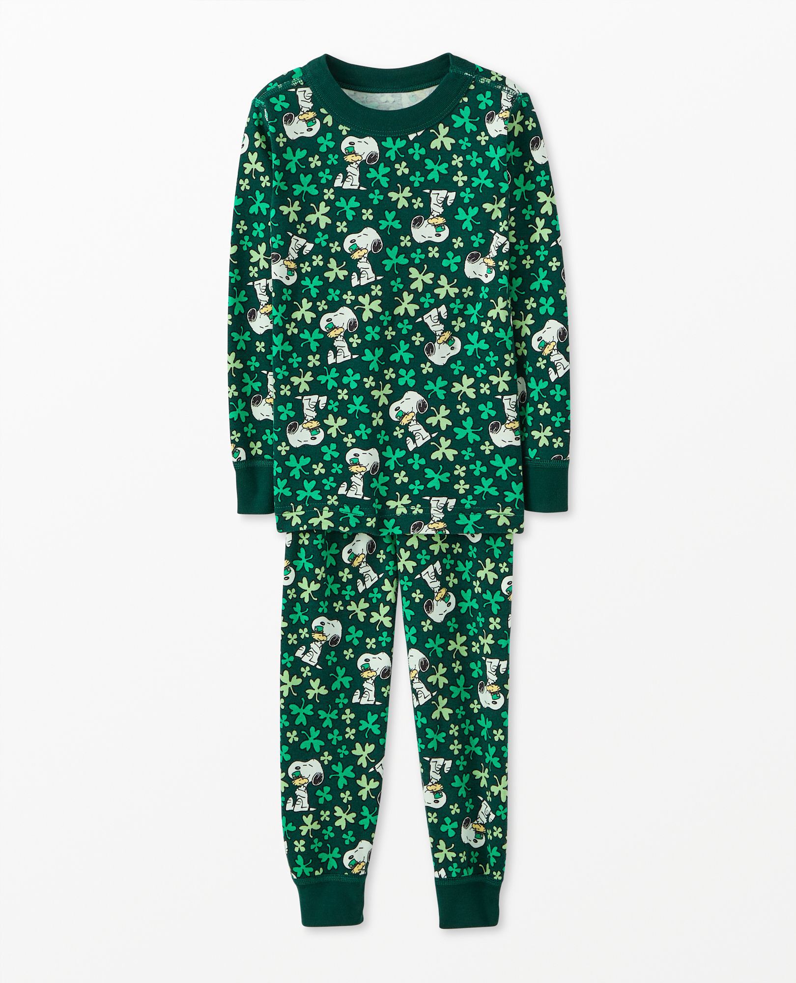 Peanuts St. Patrick s Day Long John Pajama Set