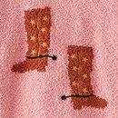 Marshmallow Graphic Sweater in Powdered Rose - swatch