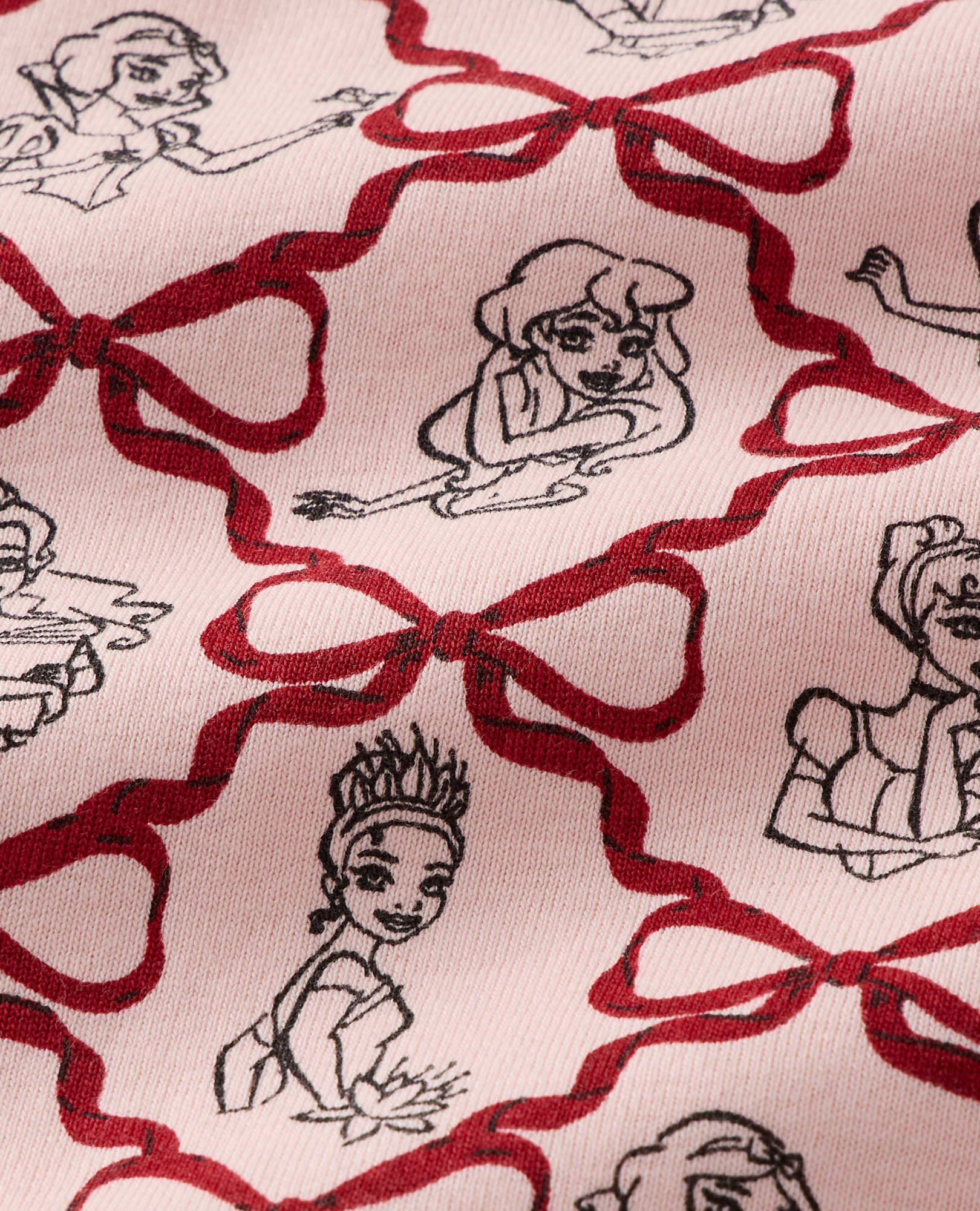 Disney Princess Holiday HannaJams™ Pajama Set in Princess Bows - Pink - main