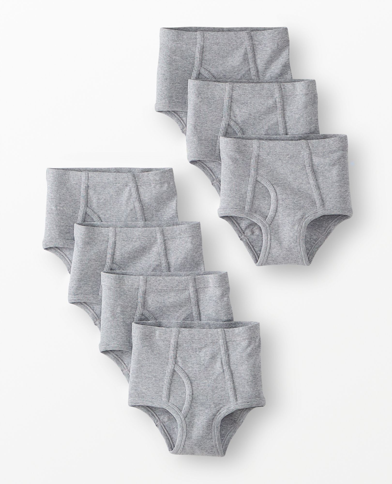 7-Pack Organic Cotton Classic Briefs in Heather Grey - main