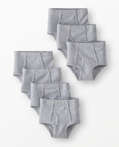 7-Pack Organic Cotton Classic Briefs in Heather Grey - main