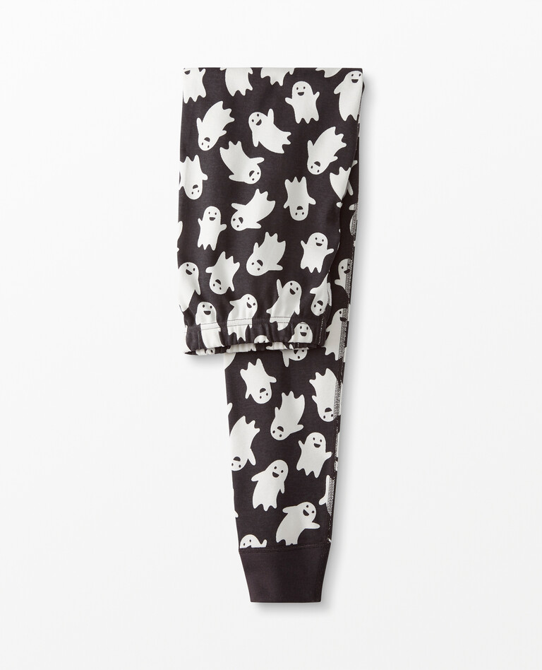 Adult Long John Pant In Organic Cotton in Spooky Smiles - main