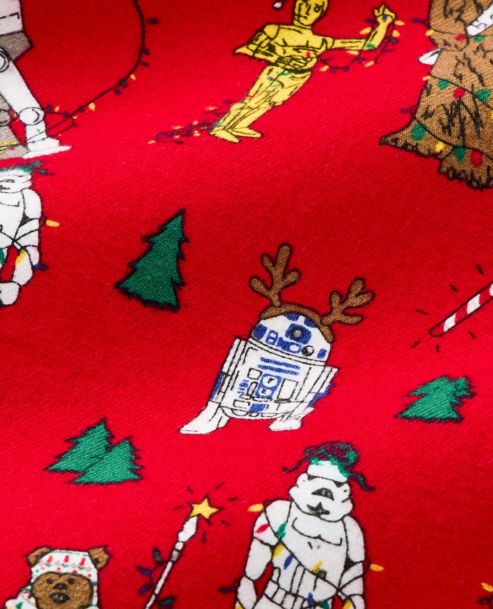 Adult STAR WARS Holiday Flannel Pajama Top