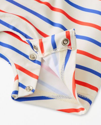 Baby Rashguard Swimsuit in RWB Stripe - main