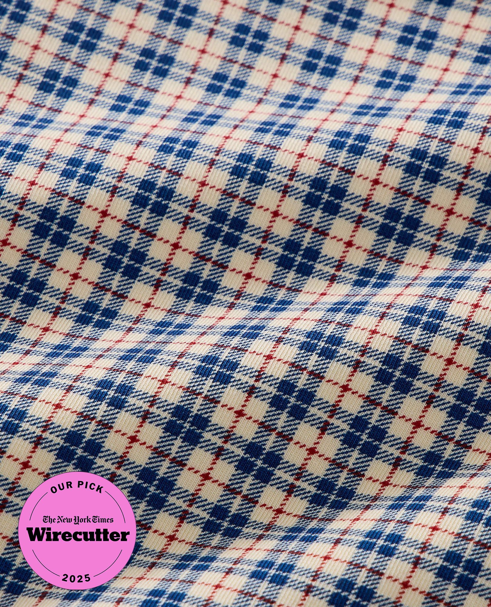 Holiday HannaSoft™ Stretch Pajama Set in Blue Checkered Plaid - main