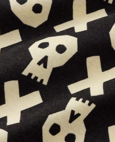 Halloween HannaJams™ Pajama Set in Skulls on Black - main