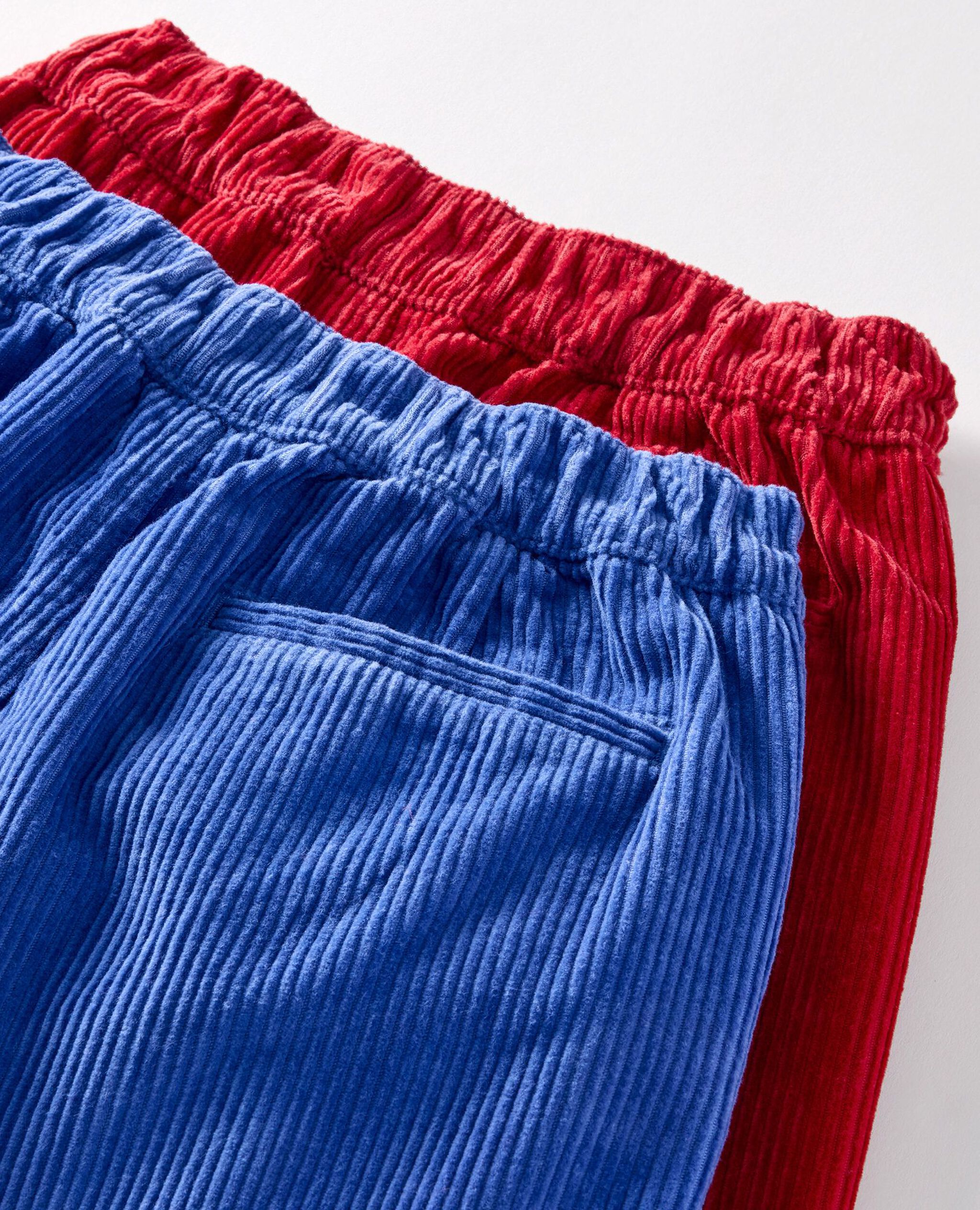 Corduroy Pull-On Barrel Pants in Rich Red - main