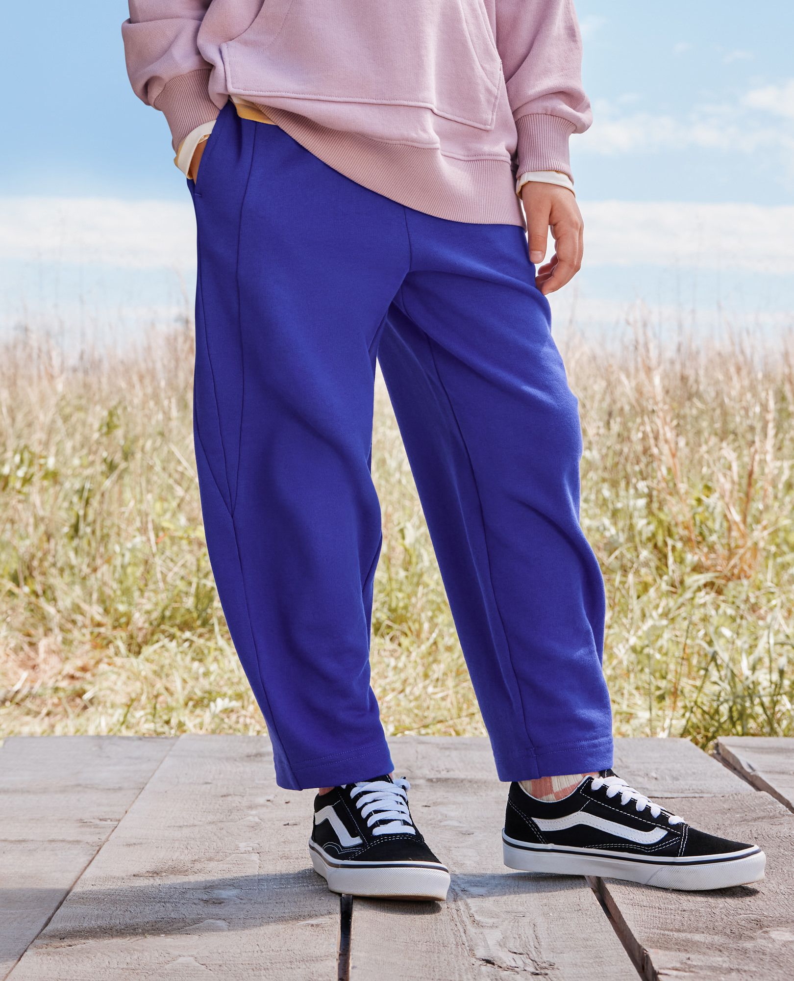 French Terry Barrel Sweatpants in Spectrum Blue - main