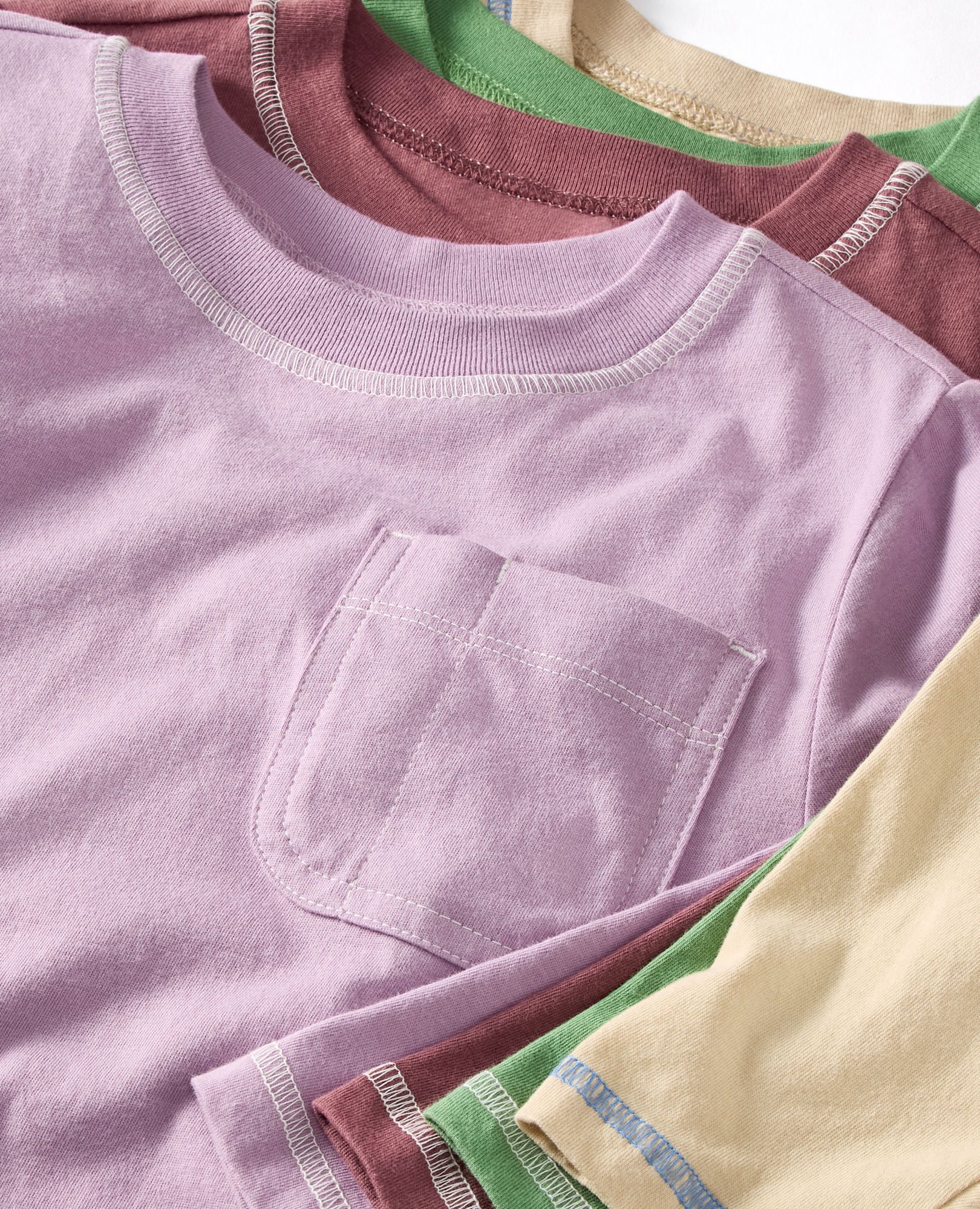 Long Sleeve Relaxed Fit Pocket T-Shirt in Lavender Mist - main