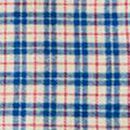 Adult Holiday Flannel Pajama Top in Blue Checkered Plaid - swatch