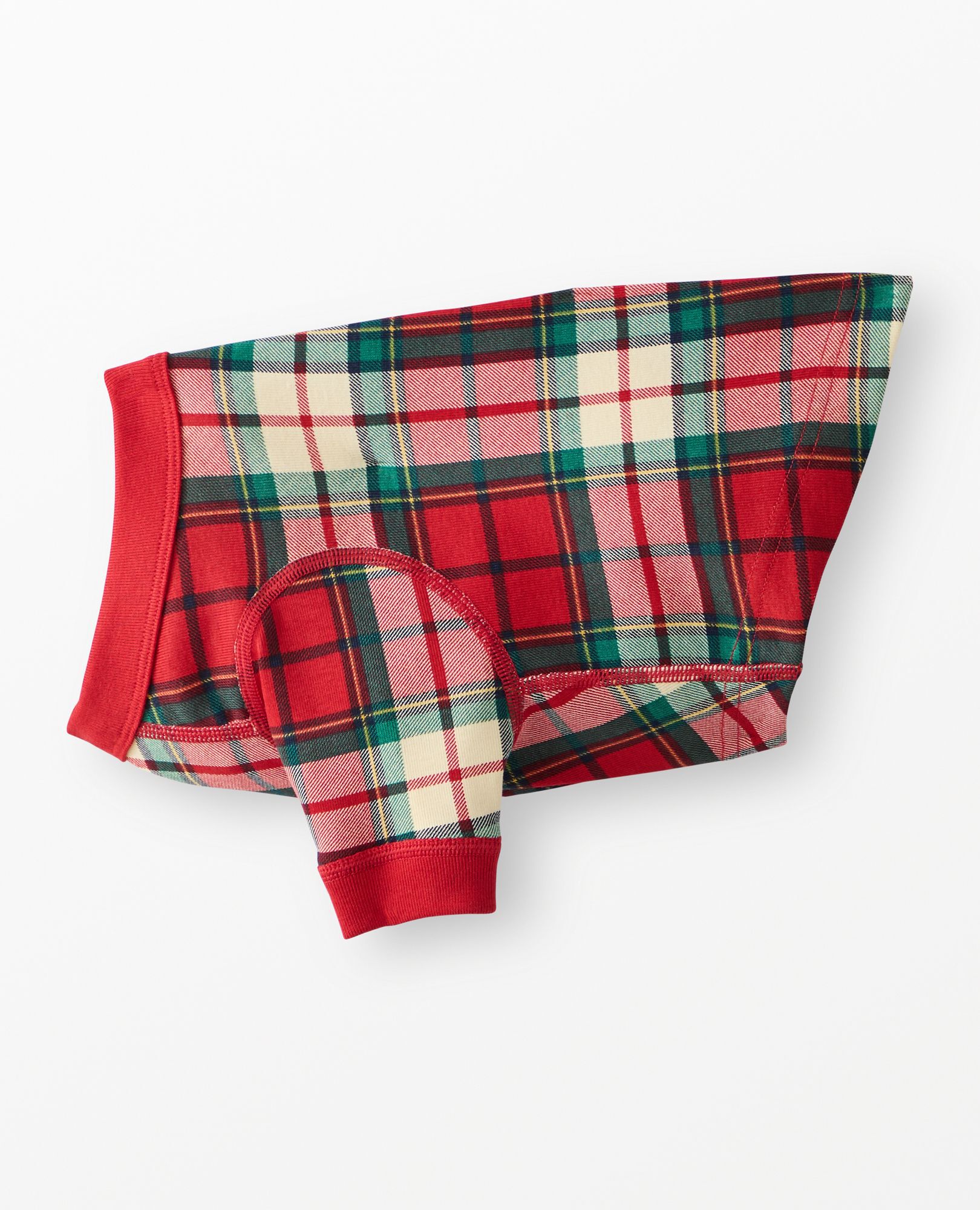 S Family Print Pet John in Red Holiday Plaid - main