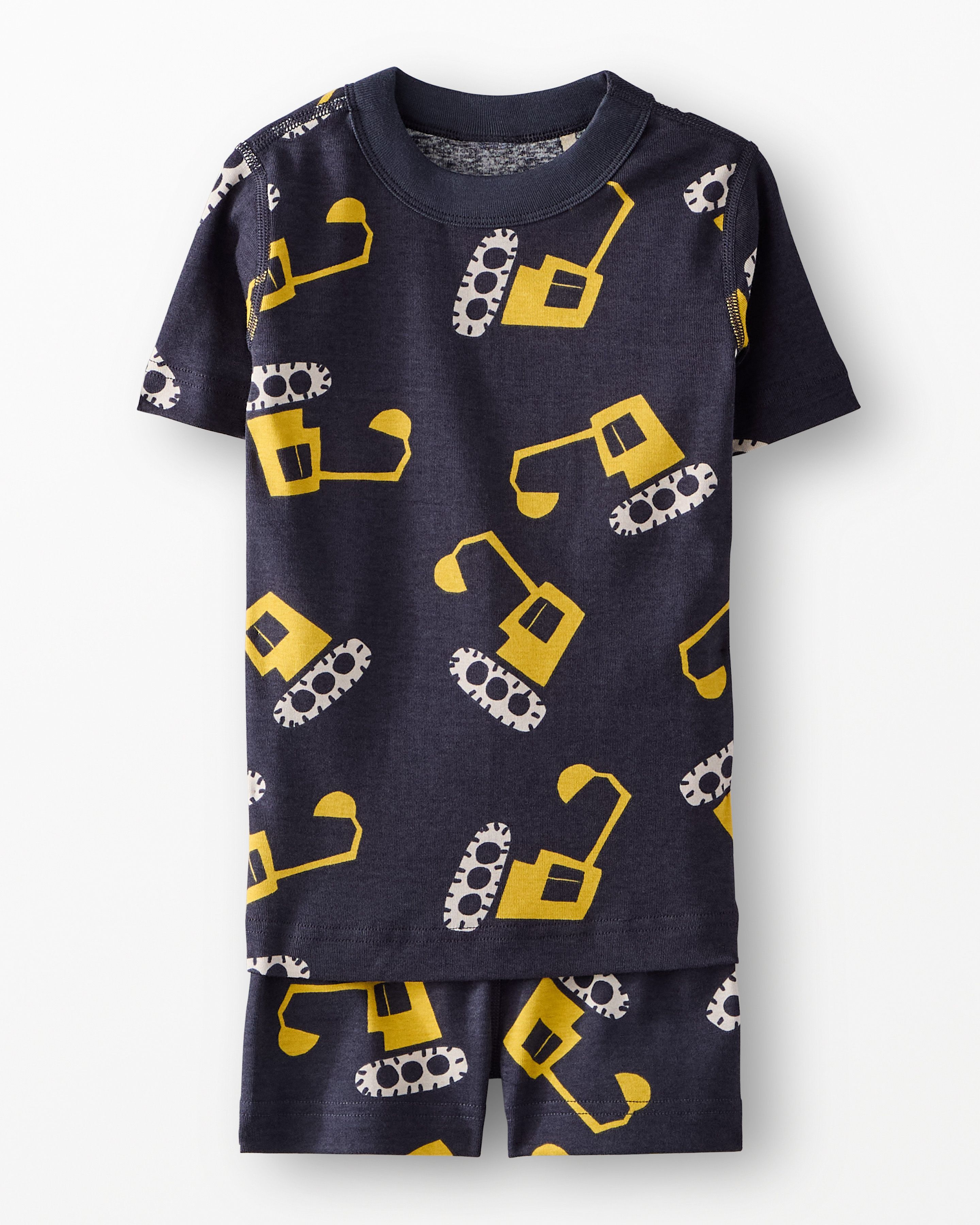 HannaJams™ Pajama Set in Construction Vehicles on Black - main