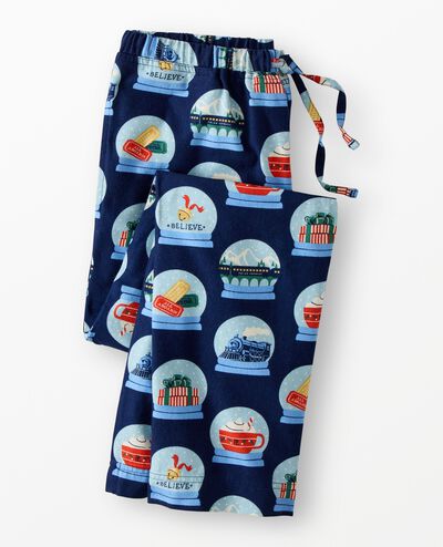 Adult The Polar Express Flannel Pajama Pants in Polar Express Snowglobes - main