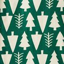 Women's Holiday Flannel Nightshirt in Winter Green - swatch