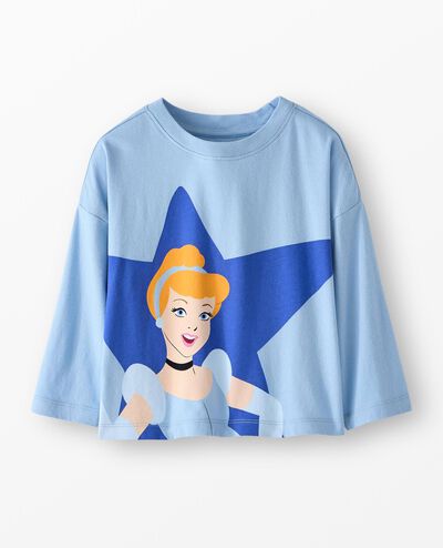 Disney Princess Graphic T-Shirt in Cinderella on Blue - main