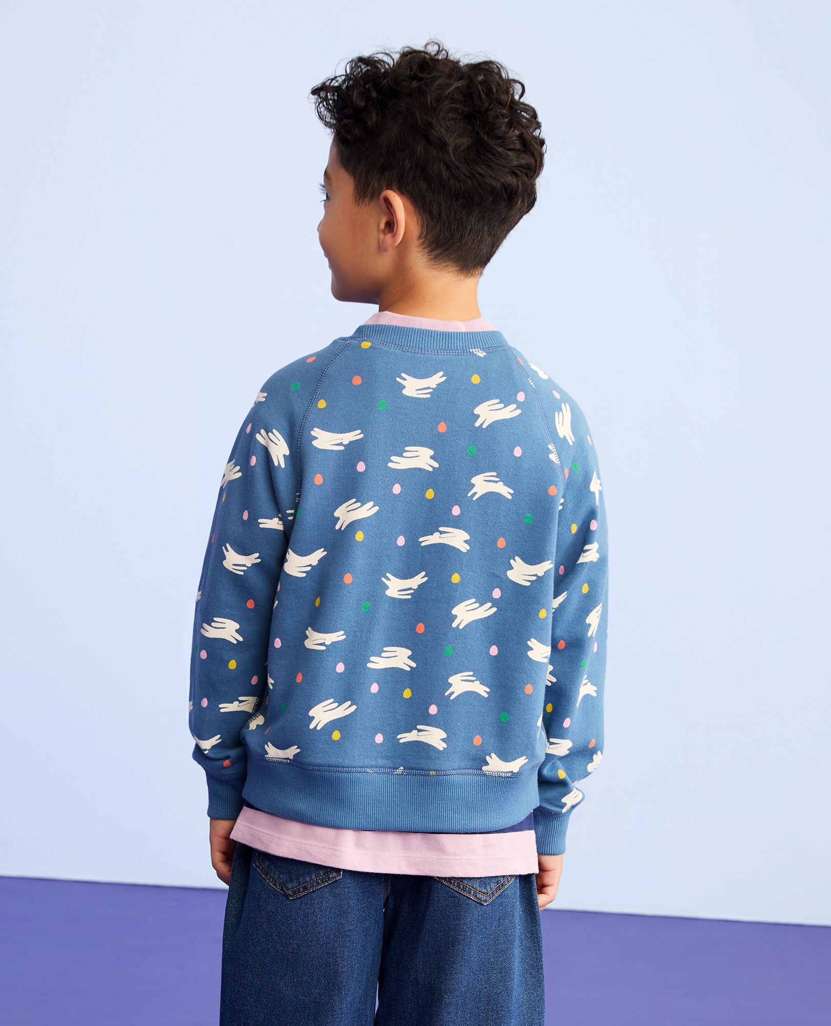 Easter French Terry Sweatshirt in Bunny Hop - main