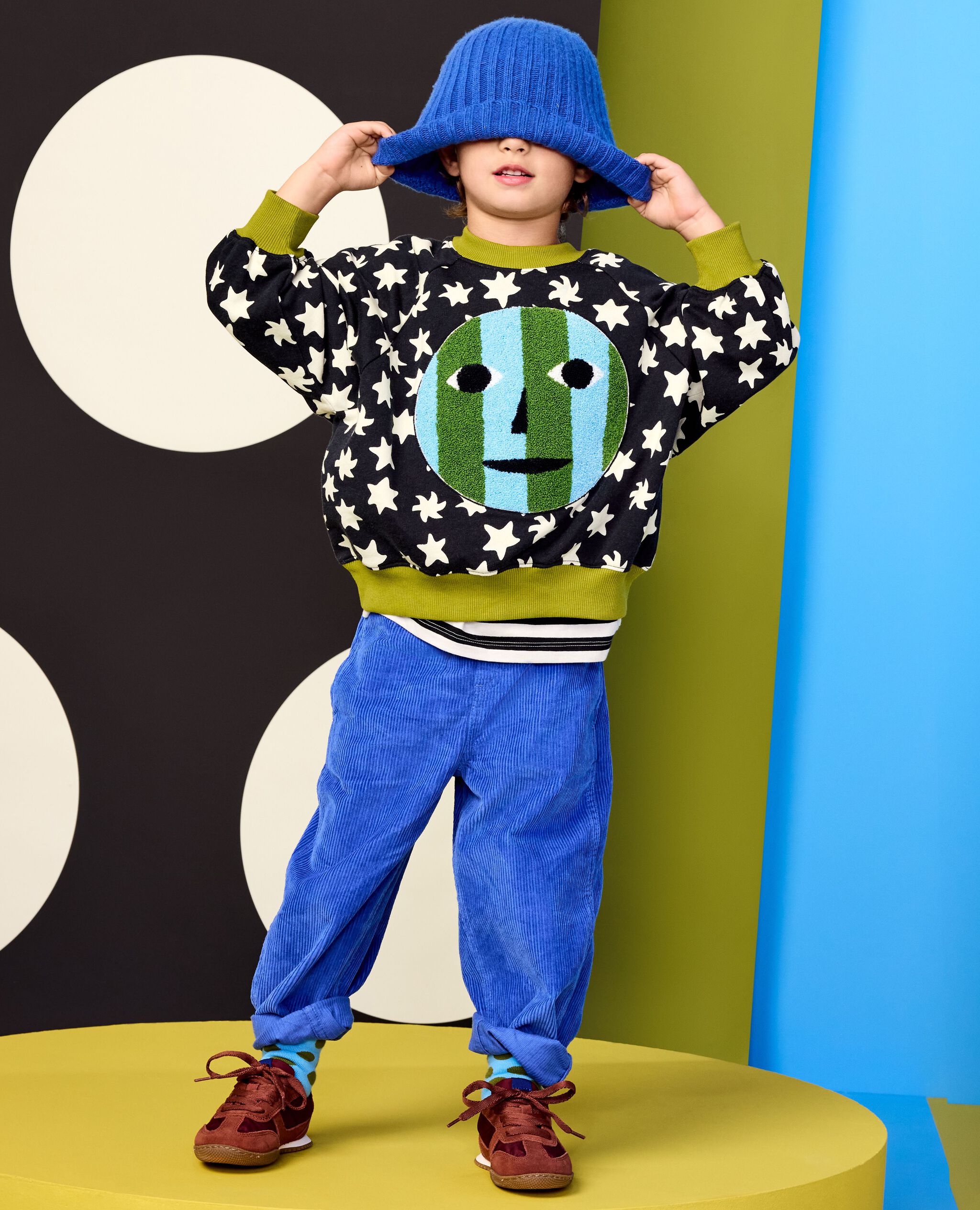 Dusen Dusen French Terry Sweatshirt in Dusen Dusen Stars - main