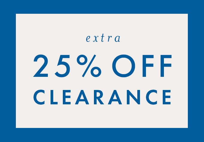 extra 25% off clearance
