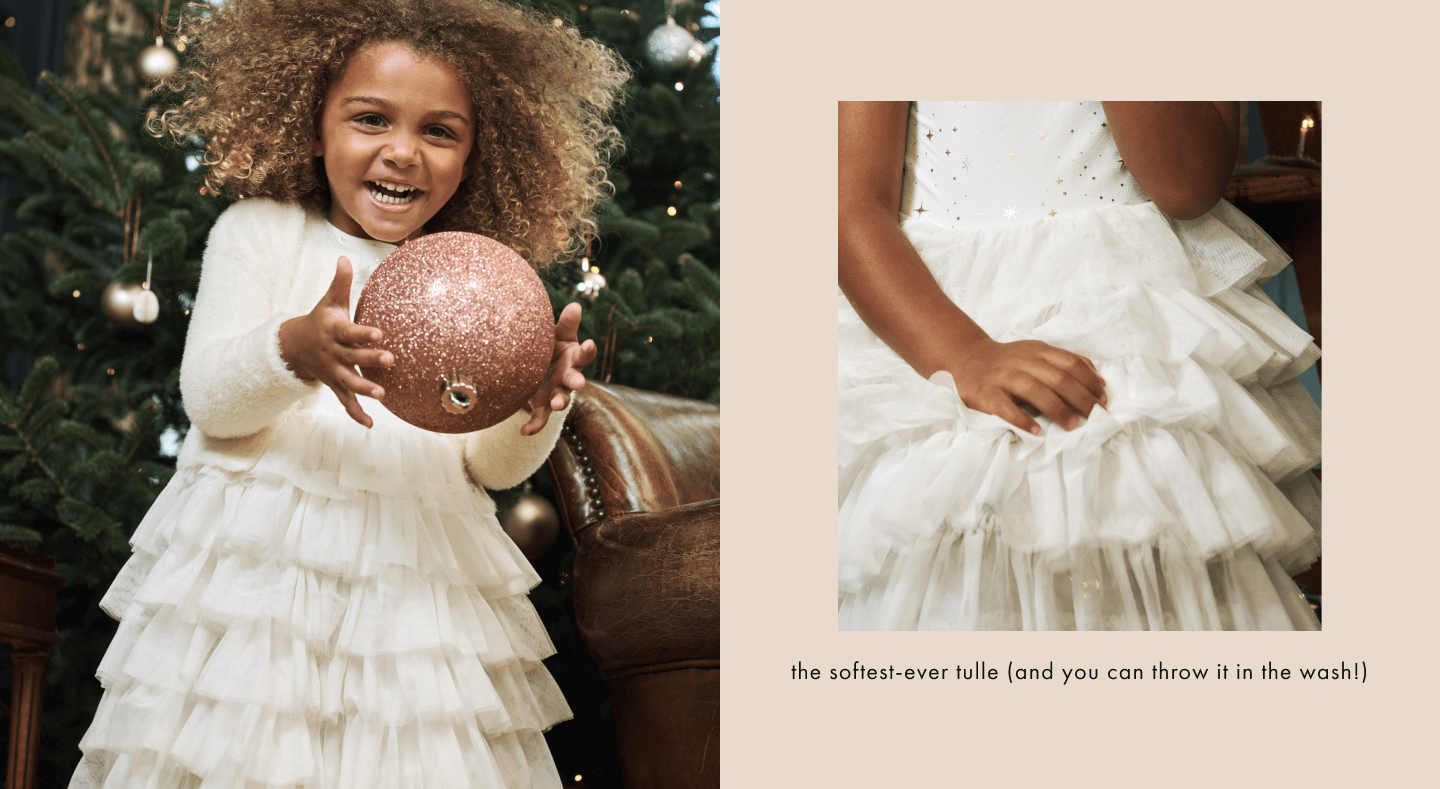 girls in holiday clothes