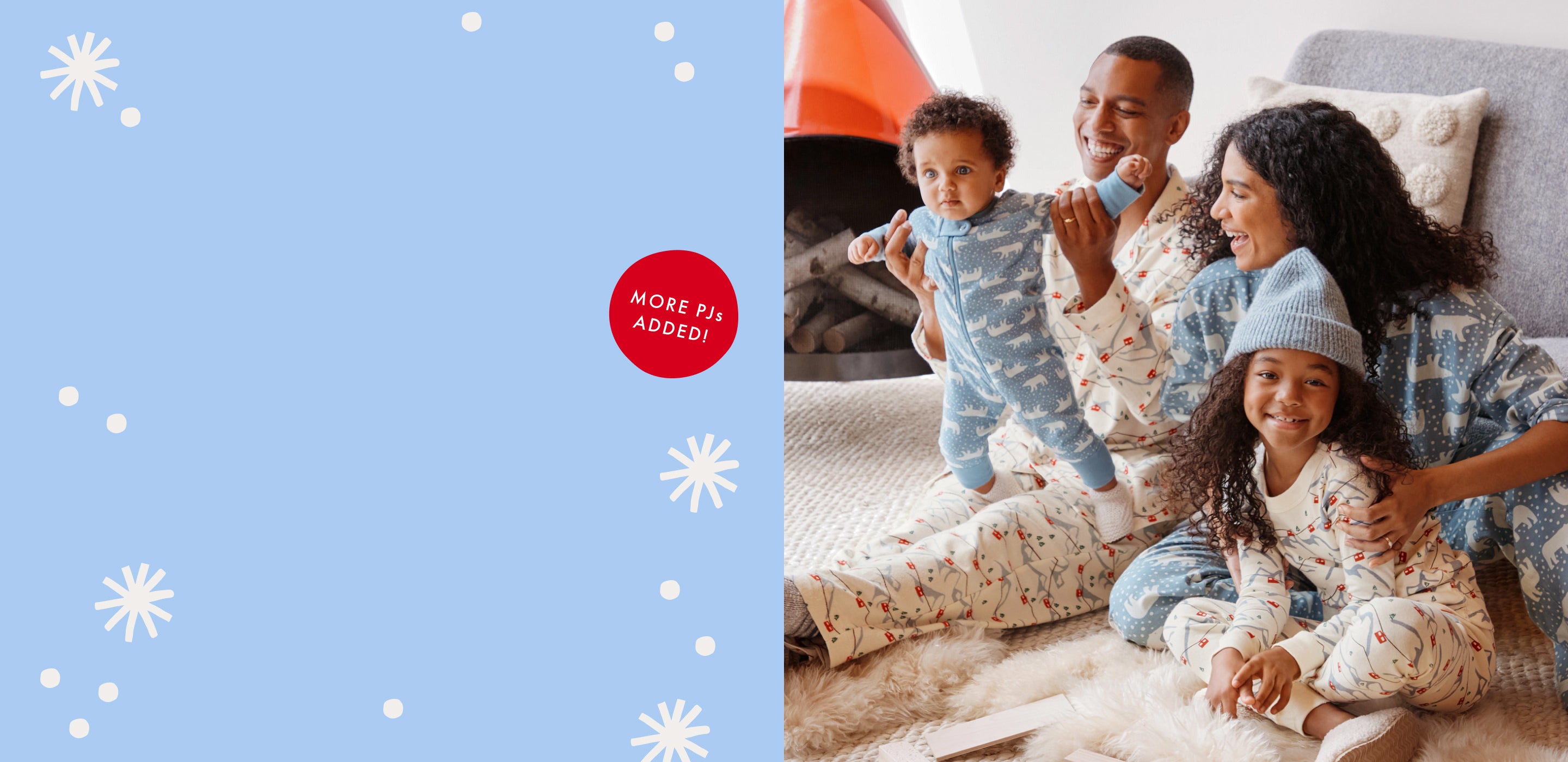 family in matching pajamas