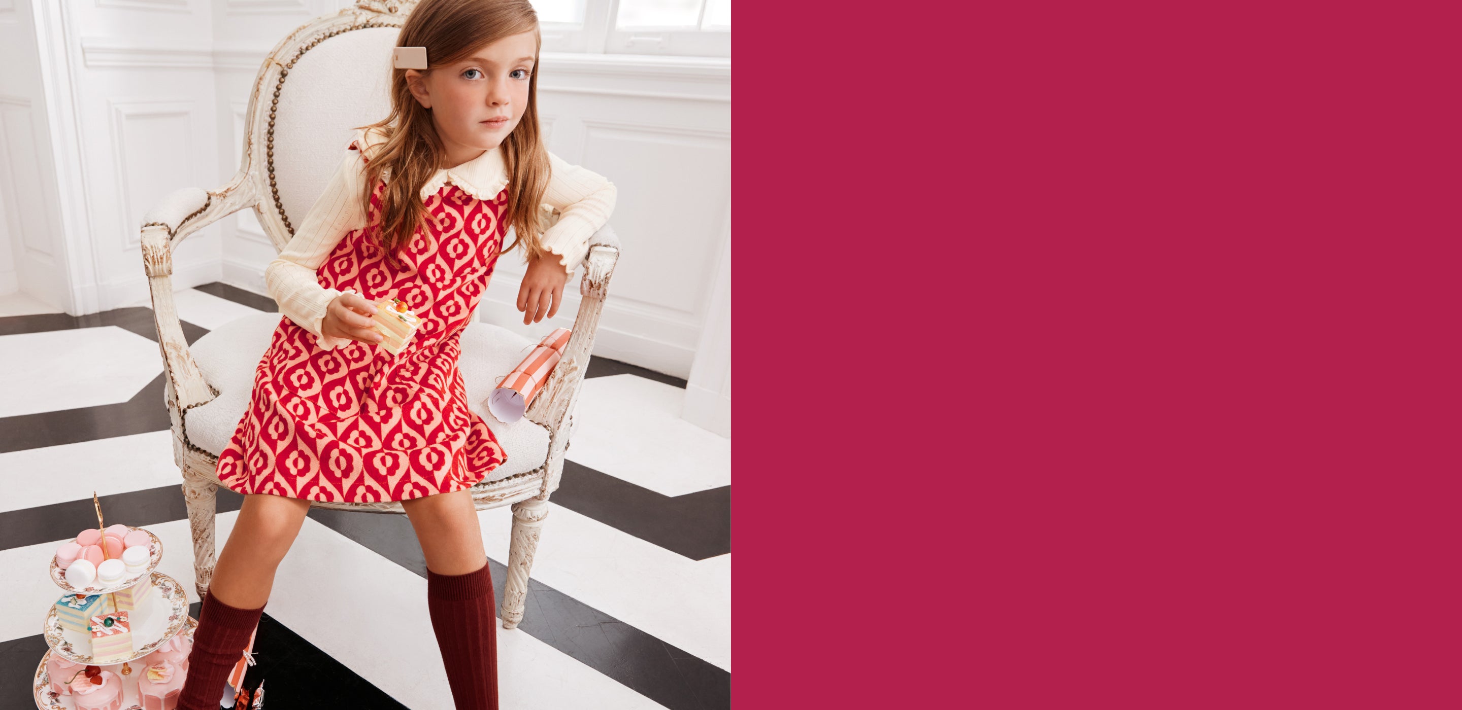 girls in holiday dresses