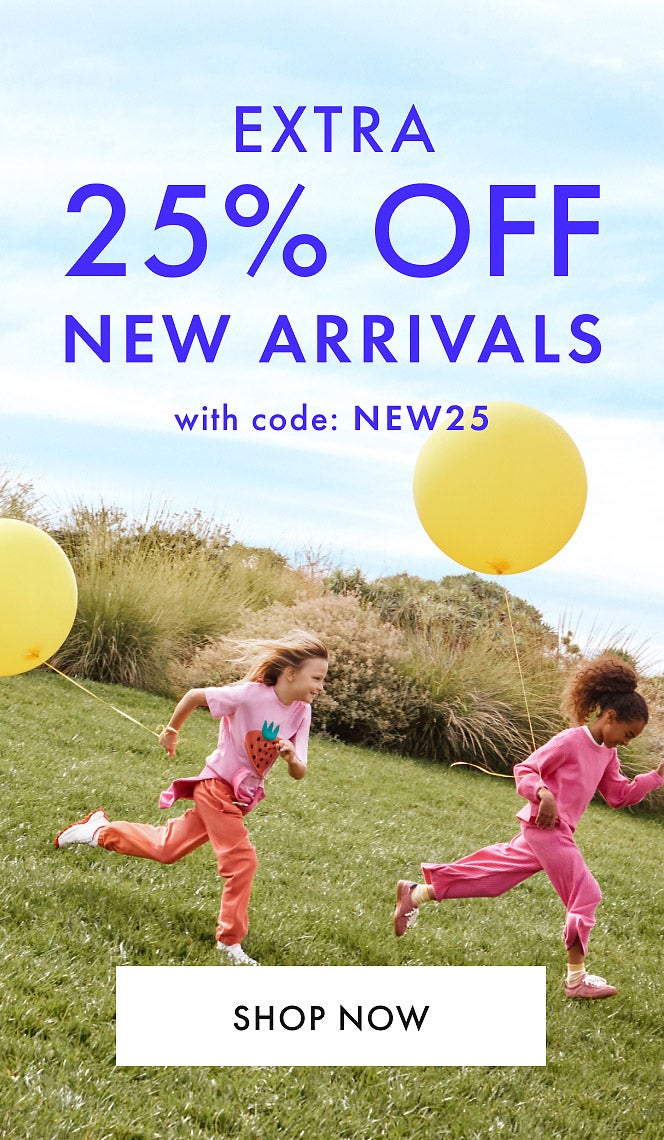 25% off new arrivals