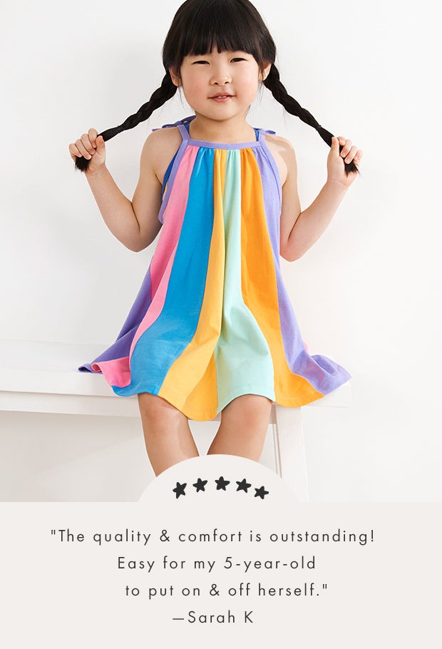 the quality & comfort is outstanding! easy for my 5 year old to put on & off herself. sarah k