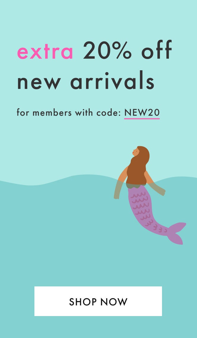 20% off new arrivals