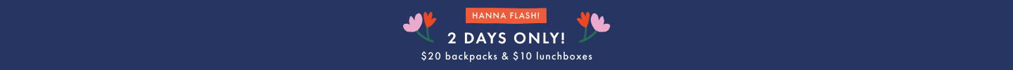 Backpacks & Lunchboxes Flash Sale