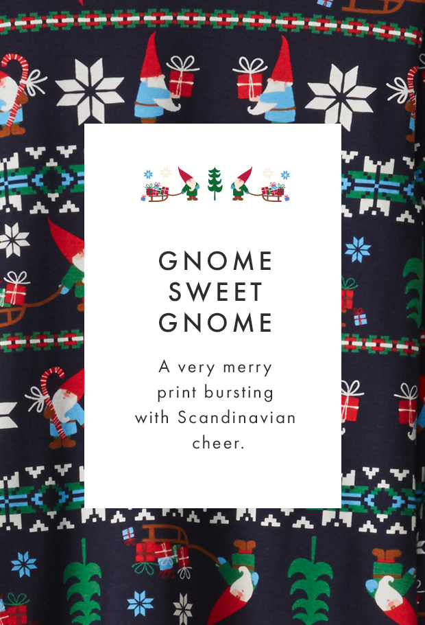 gnome sweet gnome. a very merry print bursting with Scandinavian cheer